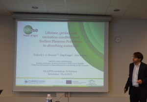 Presentation of the topic at the 5th LIPSS workshop, St-Etienne, France