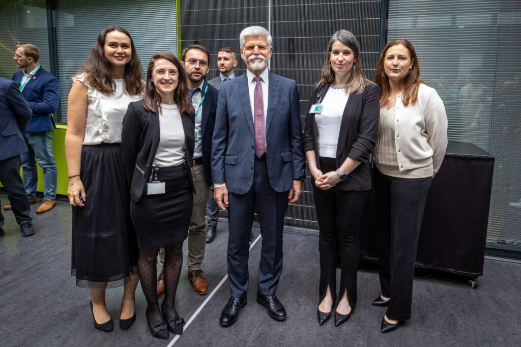TJY Derrien with Czech President Petr Pavel and IT4I staff. 